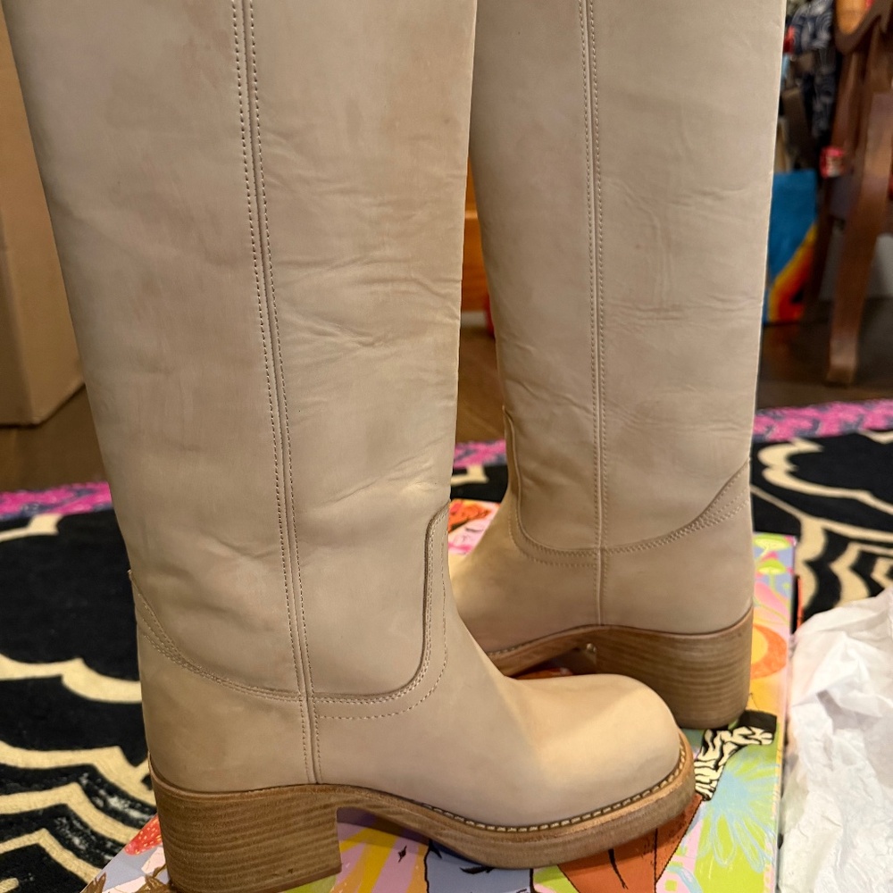 NWT Jeffrey Campbell Reflect TN campus book ivory buck 7.5 - Picture 4 of 7